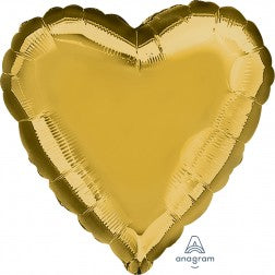 Heart - Metallic Gold - Balloon Shop