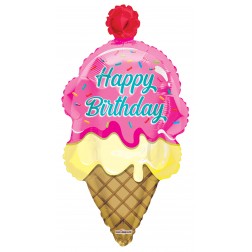 Ice Cream Shape Birthday - Balloon Shop