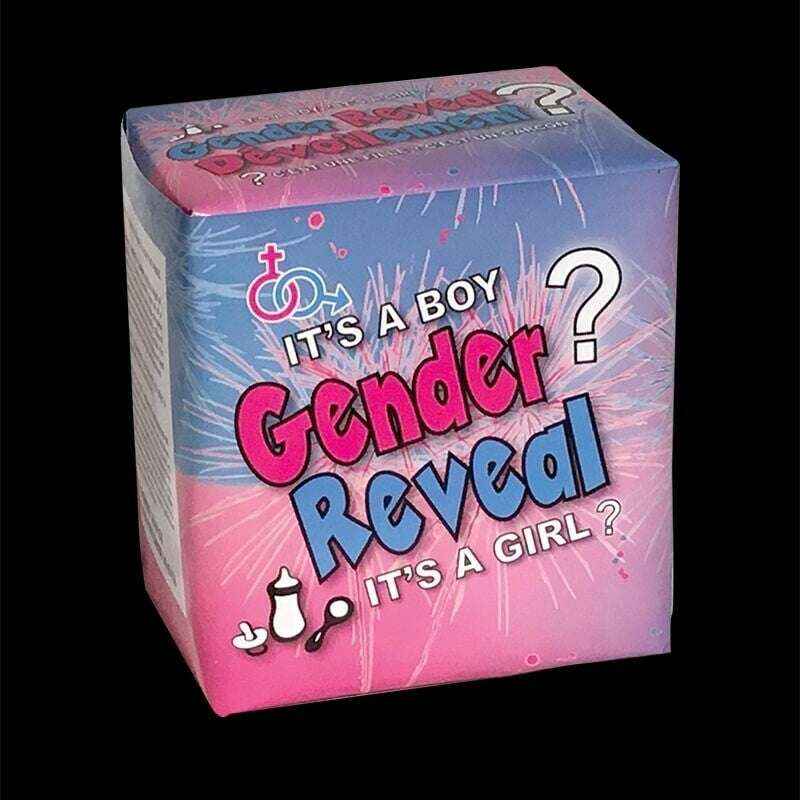 Gender Reveal Fireworks Cake - Girl - Balloon Shop