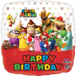 Mario Bros Standard Birthday - Balloon Shop