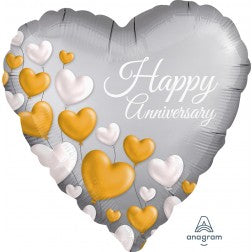 Happy Anniversary - Heart - Balloon Shop