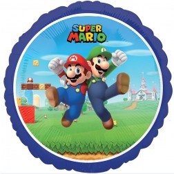 Mario Bros Standard Round - Balloon Shop