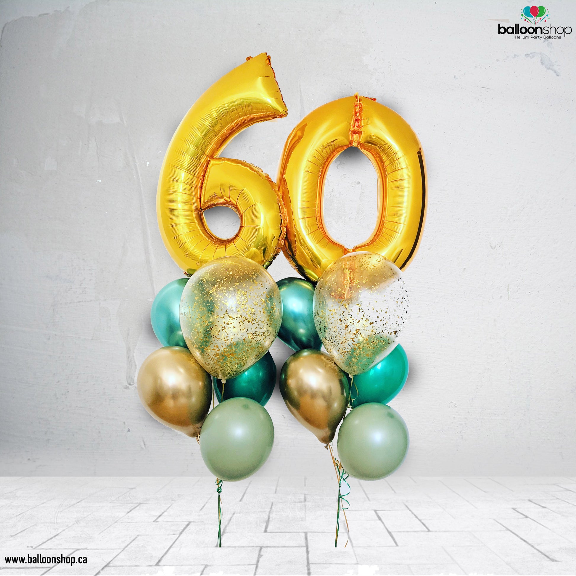 60th birthday balloons