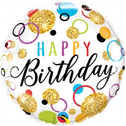 Birthday Glittery Dots - Balloon Shop