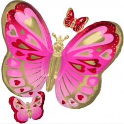 Pink and Gold color Butterfly