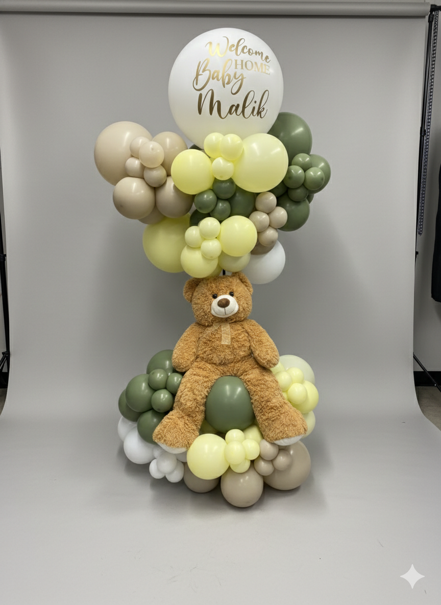 Welcome Baby - Teddy Bear Column
