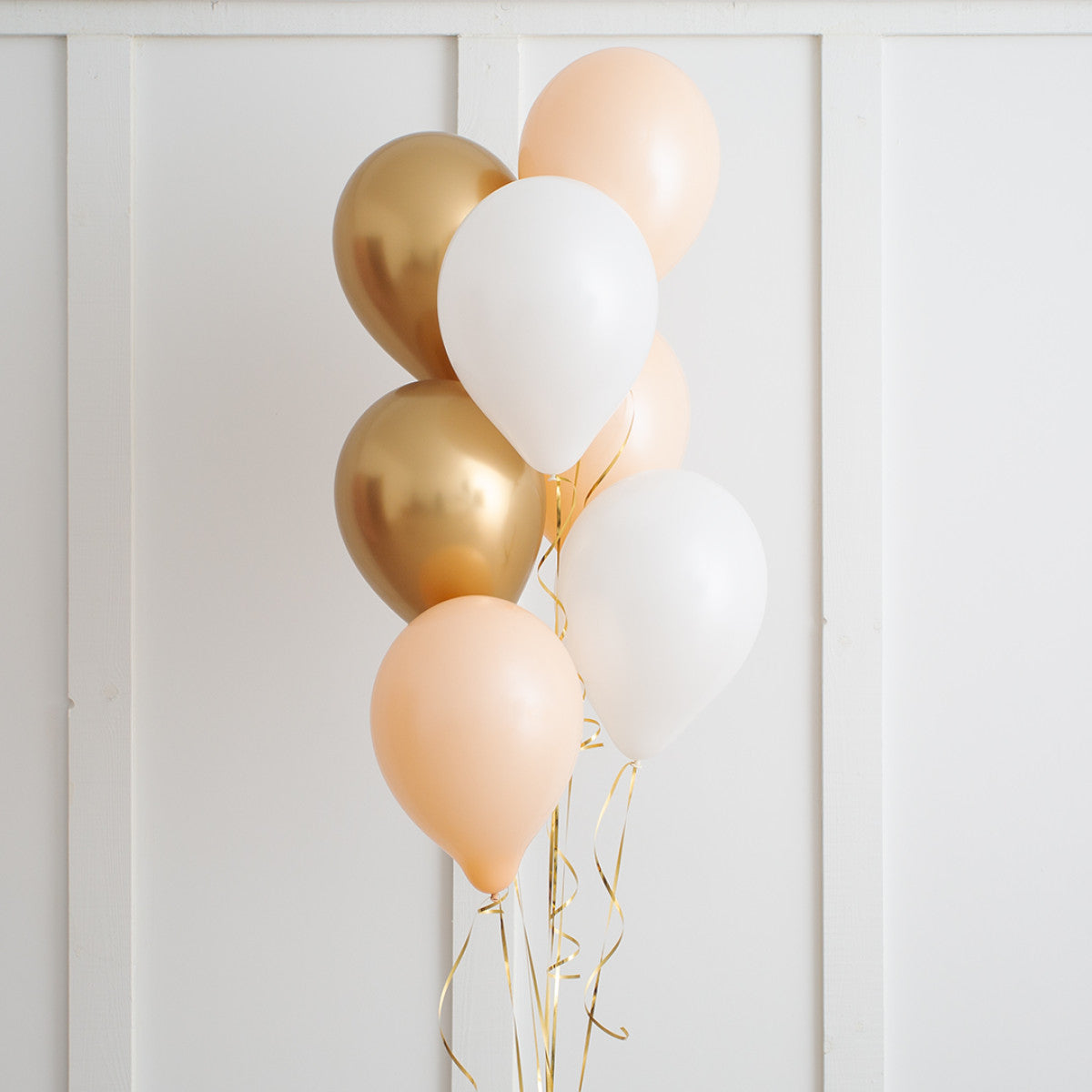 Chrome and Blush Bouquet - Balloon Shop