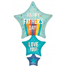 Father's Day Star Super Shape - Balloon Shop