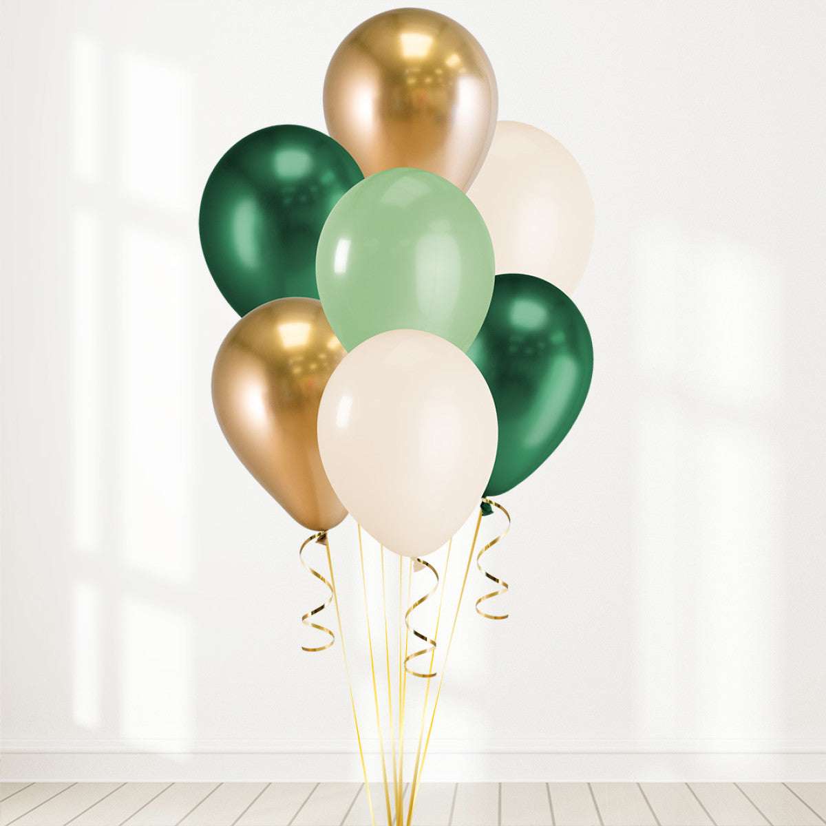 Emerald and Chrome Gold Bouquet