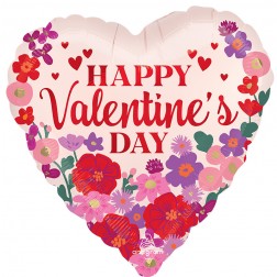 HVD FLORAL HEART SHAPE BALLOON