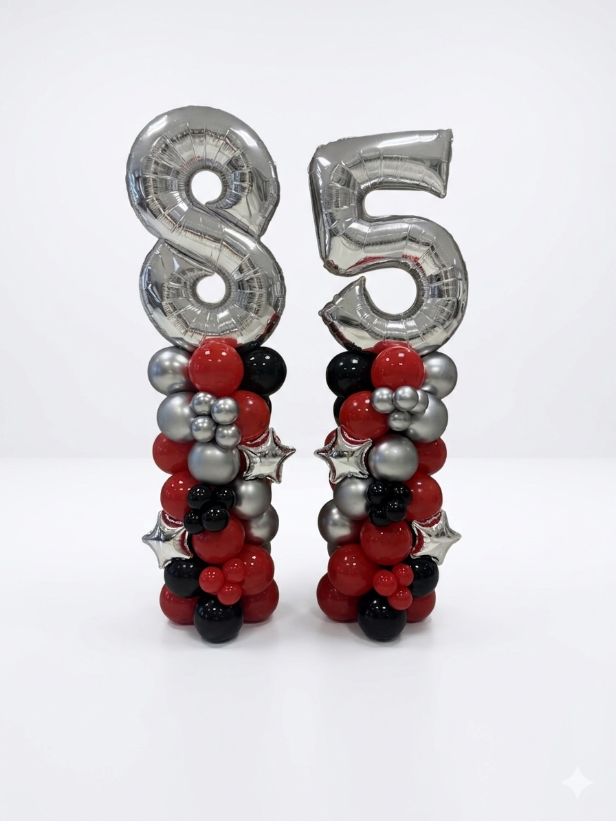 Number Balloon Stack
