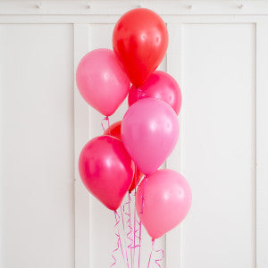 Valentine Raspberry and Red latex bouquet - Balloon Shop