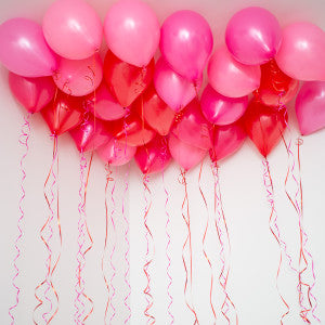 25 Ceiling Balloons Valentine - Balloon Shop