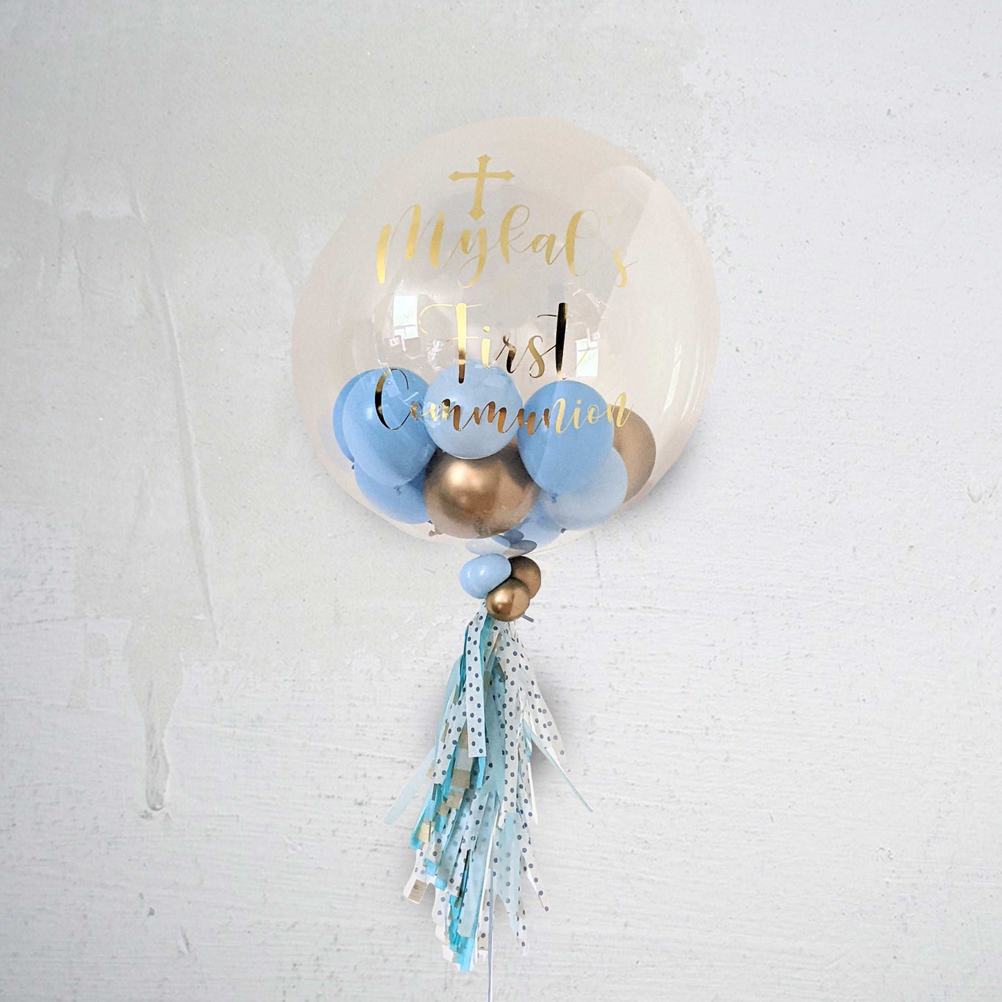 Personalized Baptism Bubble Balloon