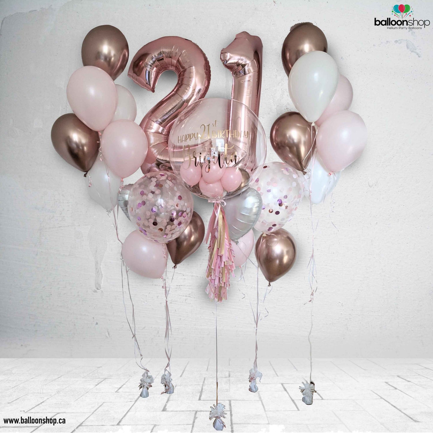21st Birthday Balloons - Balloon Shop
