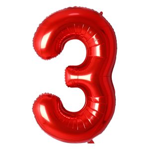Number 3 - Red