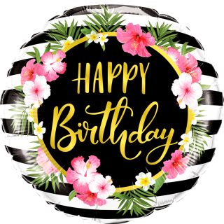 Flower Gold Birthday