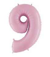 Number 9 - Pastel Pink