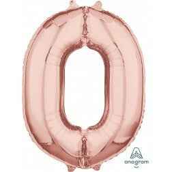 Number 0 - Rose Gold