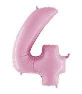 Number 4 - Pastel Pink