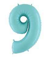 Number 9 - Pastel Blue