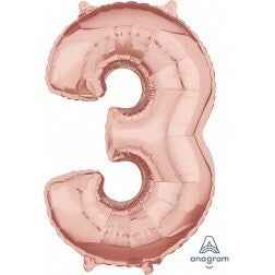Number 3 - Rose Gold