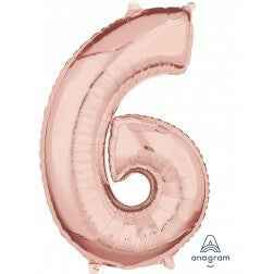 Number 6 - Rose Gold