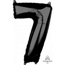 Number 7 - Black - Balloon Shop