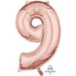 Number 9 - Rose Gold