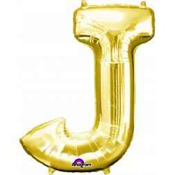 Letter J - Gold - Balloon Shop