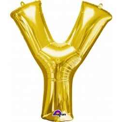Letter Y - Gold - Balloon Shop