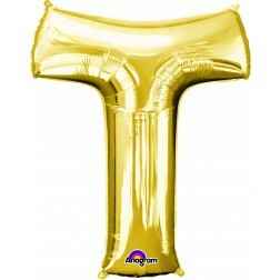 Letter T - Gold