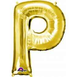 Letter P - Gold - Balloon Shop