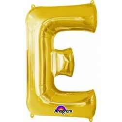 Letter E -Gold - Balloon Shop