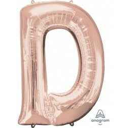 Letter D - Rose Gold