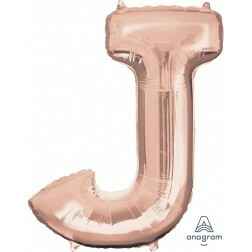 Letter J - Rose Gold