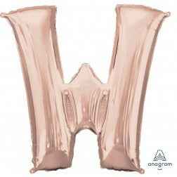 Letter W - Rose Gold