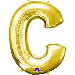 Letter C - Gold - Balloon Shop