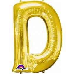Letter D - Gold - Balloon Shop