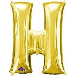 Letter H - Gold - Balloon Shop