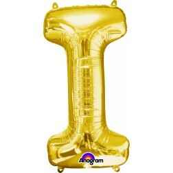 Letter I - Gold - Balloon Shop