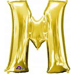 Letter M - Gold - Balloon Shop