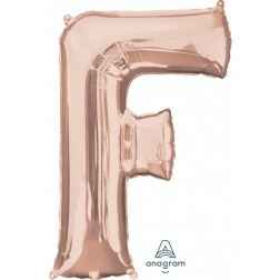Letter F - Rose Gold