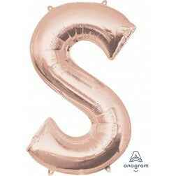 Letter S - Rose Gold