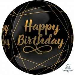 Orbz Elegant Happy Birthday - Balloon Shop