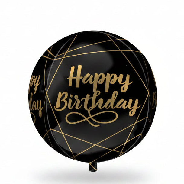 Orbz Elegant Happy Birthday - Balloon Shop