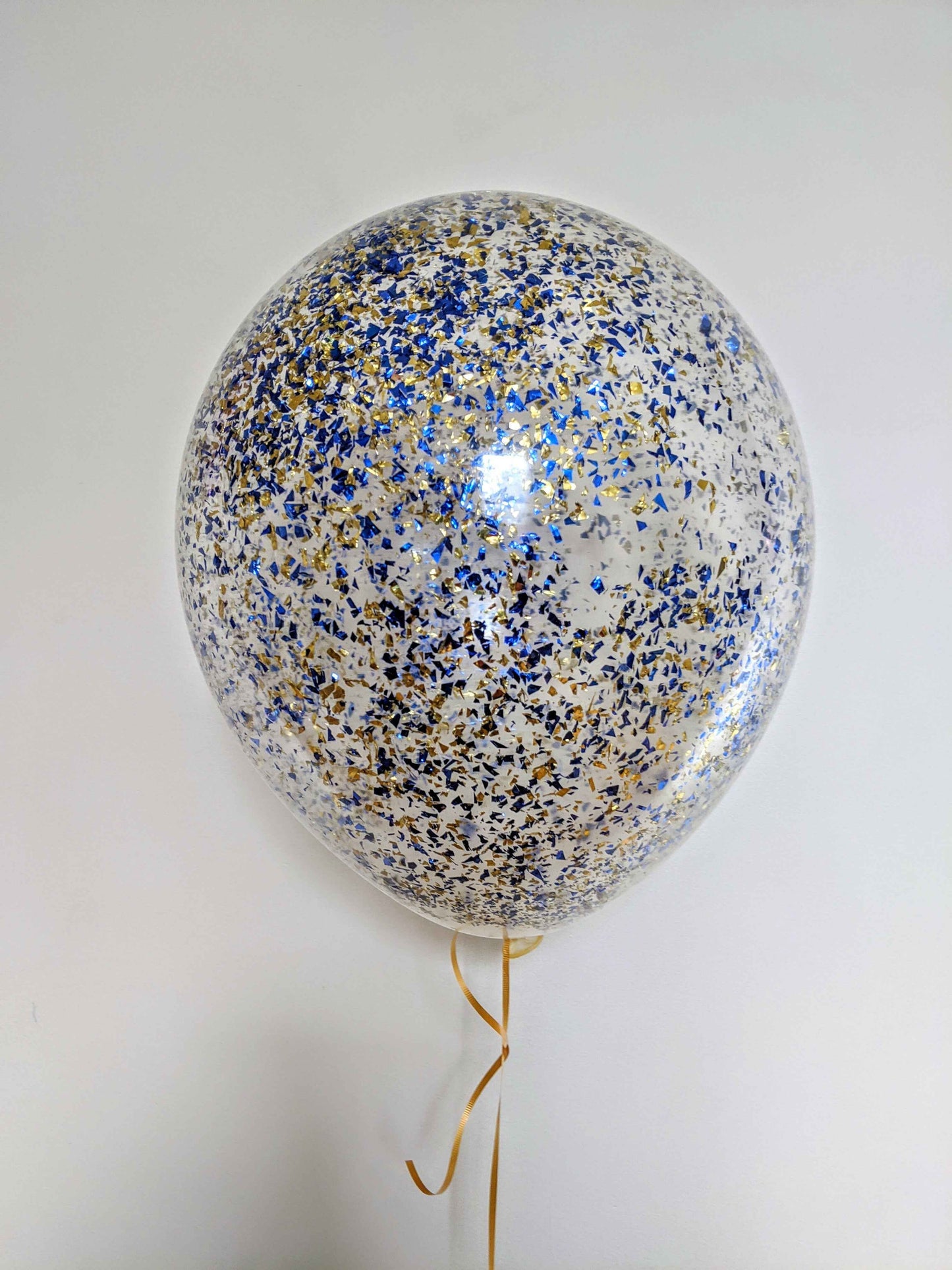 Blue Golden Confetti - Balloon Shop