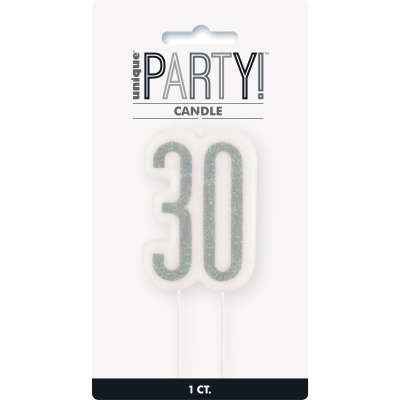 Candle - Number 30 - Balloon Shop