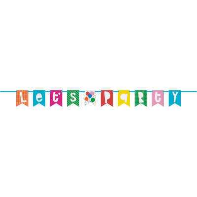 Let's Party Banner - Balloon Shop