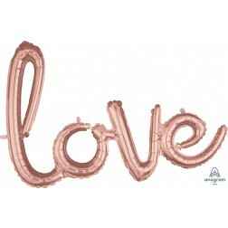 Love Script - Rose Gold - Balloon Shop